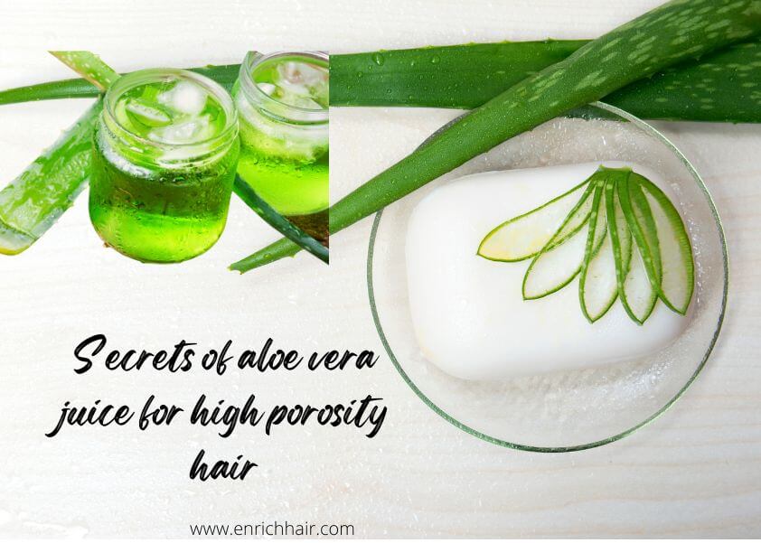 aloe vera juice for high porosity hair