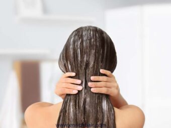 Applying Leave-In Conditioner